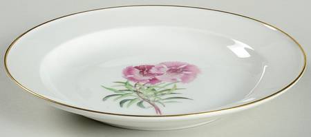 Alpine Flowers Rim Soup Bowl