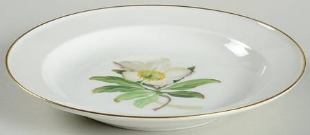 Alpine Flowers Rim Soup Bowl