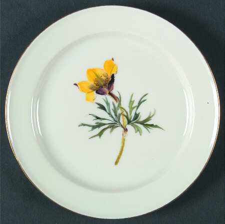 Alpine Flowers Bread & Butter Plate