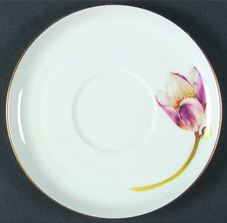 Alpine Flowers Saucer for Flat Cream Soup Bowl