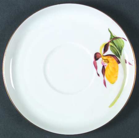 Alpine Flowers Saurcer for Flat Cream Soup Bowl