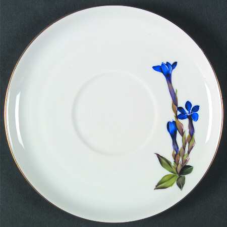 Alpine Flowers Saucer for Flat Cream Soup Bowl
