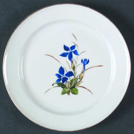 Alpine Flowers Bread & Butter Plate