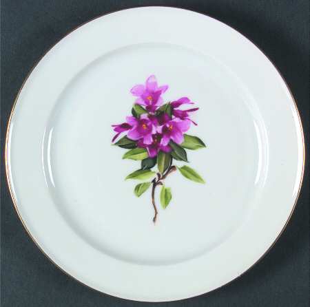 Alpine Flowers Dessert/Pie Plate