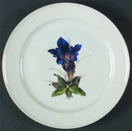 Alpine Flowers Dessert/Pie Plate