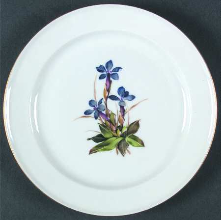 Alpine Flowers Dessert/Pie Plate