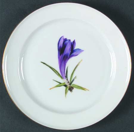 Alpine Flowers Dessert/Pie Plate
