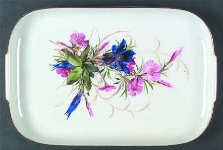 Alpine Flowers 15" Rectangular Serving Platter