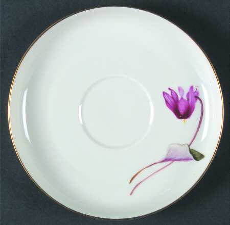 Alpine Flowers Saucer for Flat Cup
