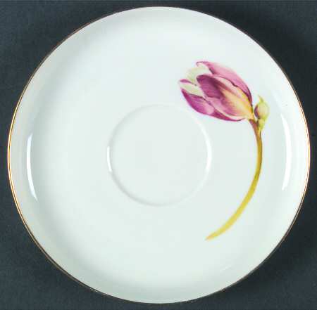 Alpine Flowers Saucer for Flat Cup
