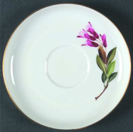 Alpine Flowers Saucer for Flat Cup