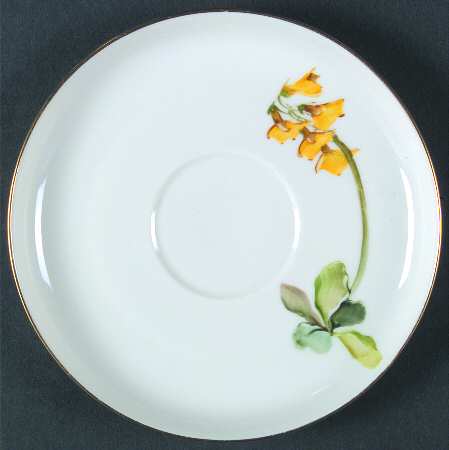 Alpine Flowers Saucer for Flat Cup