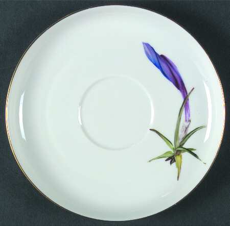 Alpine Flowers Saucer for Flat Cup