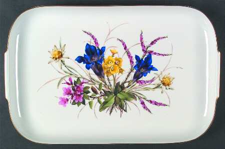 Alpine Flowers 17" Rectangular Serving Platter