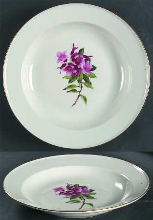 Alpine Flowers Large Rim Soup Bowl