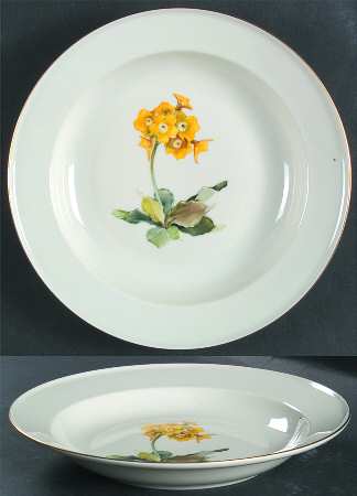 Alpine Flowers Large Rim Soup Bowl