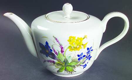 Alpine Flowers Teapot & Lid by Rosenthal - Continental