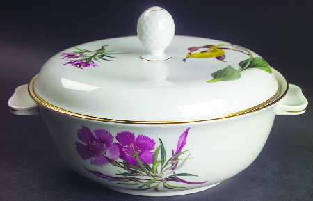 Alpine Flowers Round Covered Vegetable