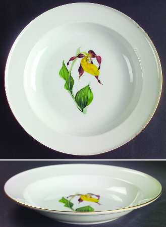 Alpine Flowers Large Rim Soup Bowl