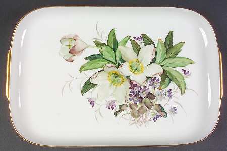 Alpine Flowers 15" Rectangular Serving Platter