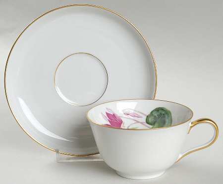Alpine Flowers Flat Cup & Saucer Set
