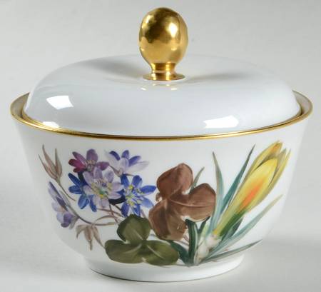 Alpine Flowers Sugar Bowl & Lid