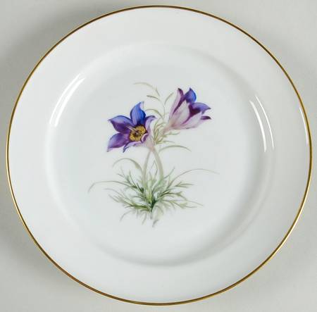 Alpine Flowers Salad Plate
