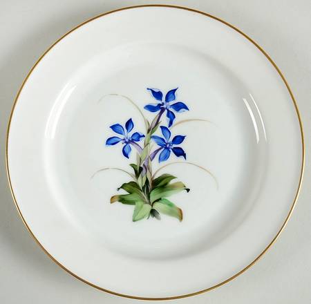 Alpine Flowers Salad Plate
