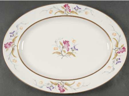 Amanda  14" Oval Serving Platter