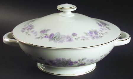 Amethyst Round Covered Vegetable