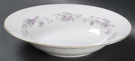 Amethyst Rim Soup Bowl