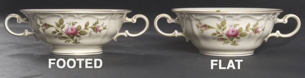 Antoinette (Pompadour Shape) Flat Cream Soup Bowl