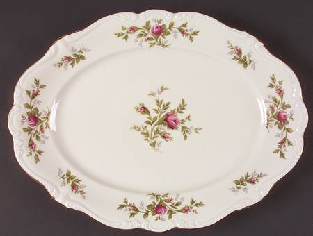 Antoinette (Pompadour Shape) 14" Oval Serving Platter