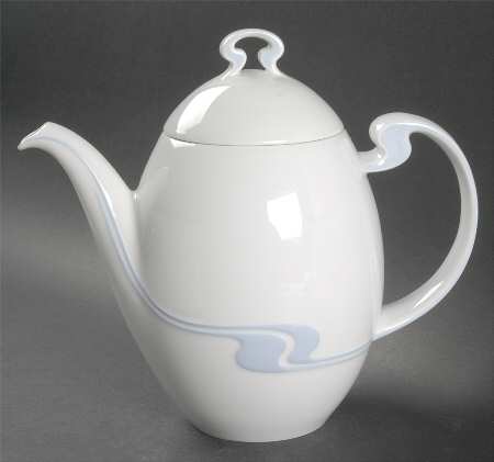 Asymmetria Blue Coffee Pot & Lid