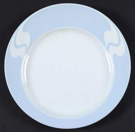 Asymmetria Blue Bread & Butter Plate
