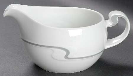 Asymmetria Grey Gravy Boat