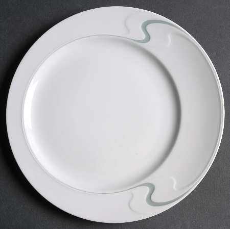 Asymmetria Grey Salad Plate