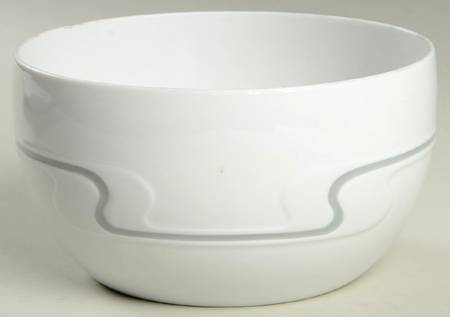 Asymmetria Grey 6" Round Vegetable Bowl