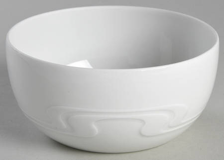 Asymmetria White Fruit/Dessert (Sauce) Bowl