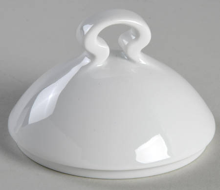 Asymmetria White Lid for Sugar Bowl