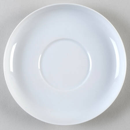 Asymmetria White Saucer for Cream Soup Bowl