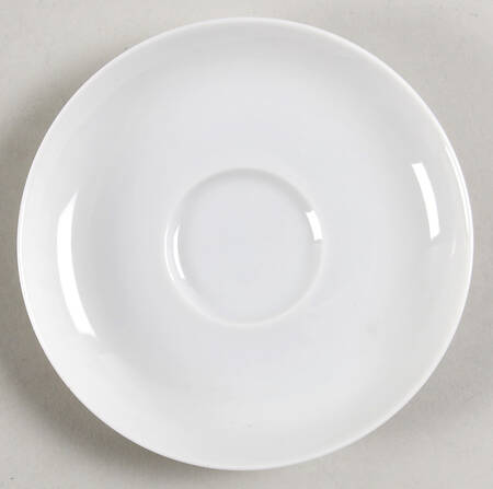 Asymmetria White Saucer for Demitasse Cup