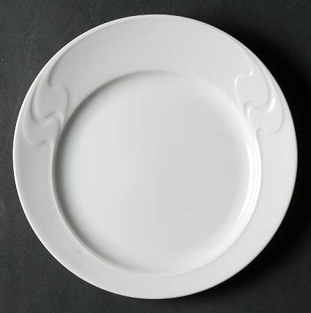 Asymmetria White Bread & Butter Plate