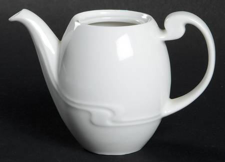 Asymmetria White Toy Coffee Pot No Lid
