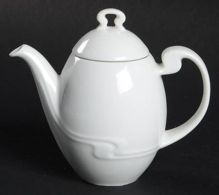 Asymmetria White Toy Coffee Pot and Lid