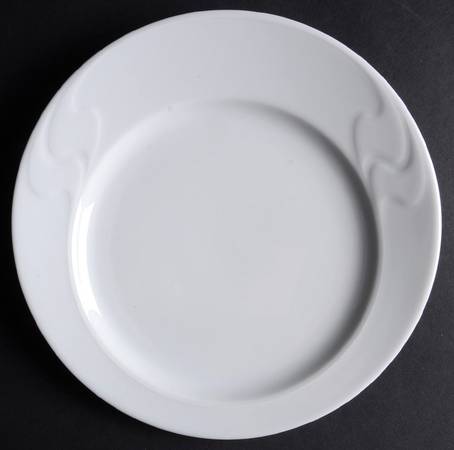 Asymmetria White Salad Plate