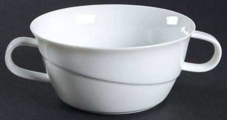 Avenue White Flat Cream Soup Bowl