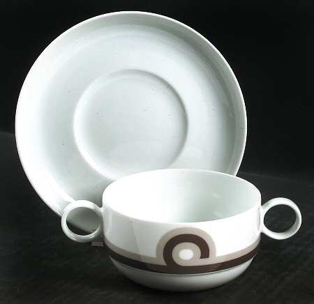 Baltic Flat Cream Soup Bowl & Saucer Set