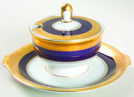 Barbarossa Mustard with Lid & Attached Underplate