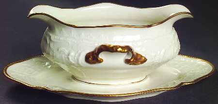Barbara (Sanssouci) Gravy Boat with Attached Underplate